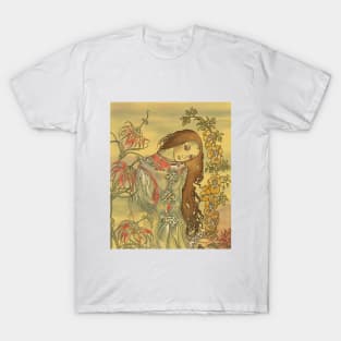 Pre-Raphaelite Girl 2 (yellow) T-Shirt